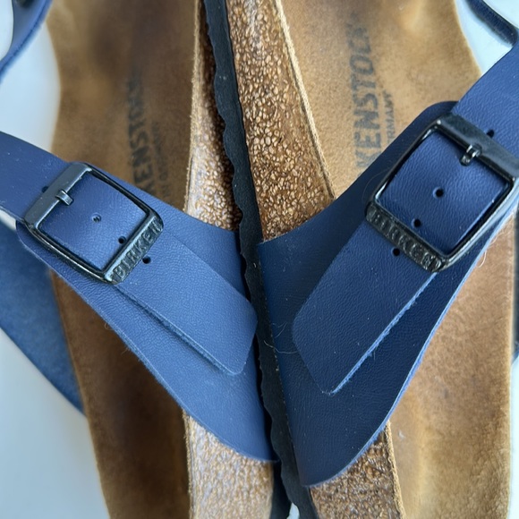 Birkenstock Gizeh Birko Flor Slide Sandal -Blue /Navy-Sz L 9-M 7 - Picture 12 of 15